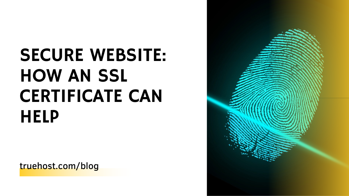 secure website and SSL certificate