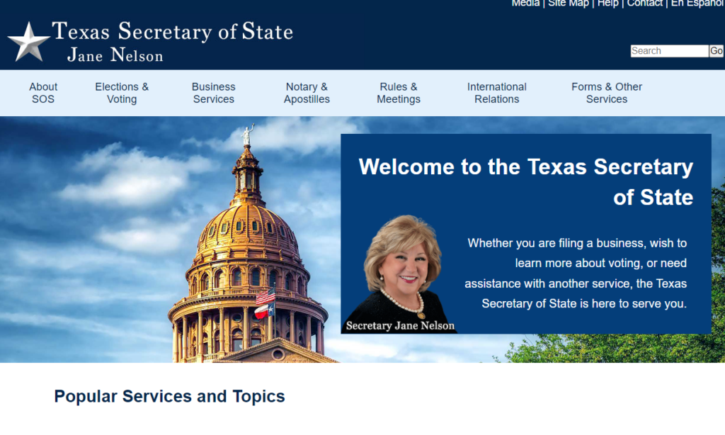 Where to Find Texas LLC Information